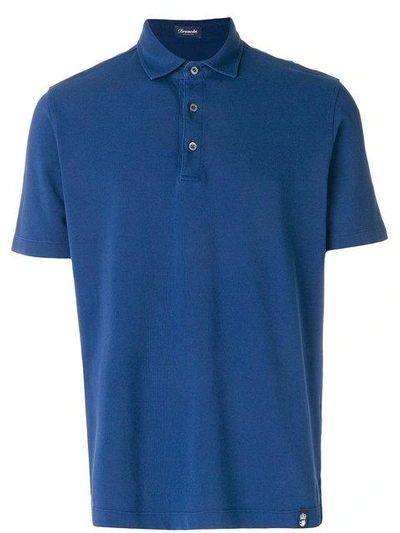 Shop Drumohr Classic Polo Shirt In Blue
