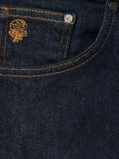 Shop Kent & Curwen Straight Jeans In Blue