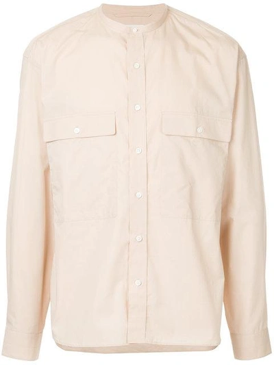 Shop Lemaire Mandarin Collar Shirt