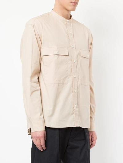 Shop Lemaire Mandarin Collar Shirt