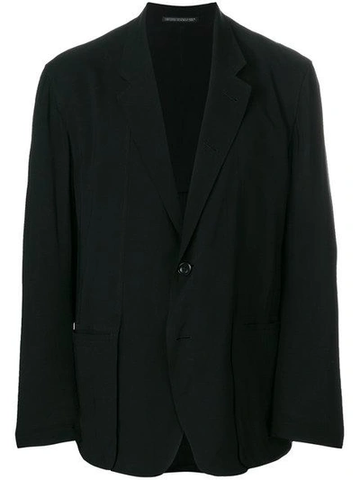 Shop Yohji Yamamoto Classic Blazer In Black