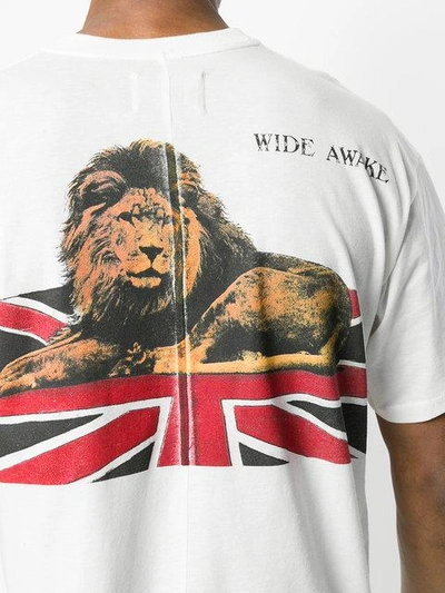 Shop Represent Lion Motif T In White