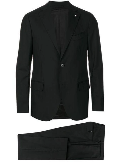 Shop Lardini Executive Fit Suit In Black
