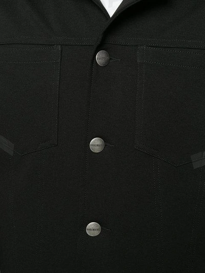 Shop Bikkembergs Chest Pocket Jacket In Black