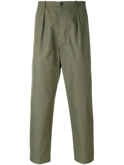 Shop Valentino Tailored Cargo Pants - Green