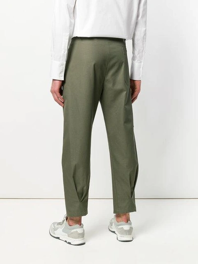 Shop Valentino Tailored Cargo Pants - Green