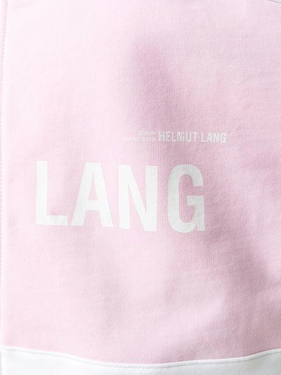 Shop Helmut Lang Zipped Hooded Jacket In W4k-white/pink
