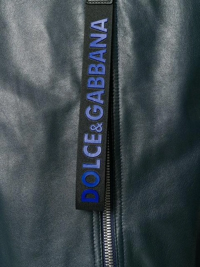 Shop Dolce & Gabbana Bomber Jacket In Blue