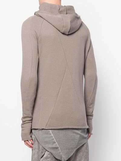 Shop Army Of Me Off Centre Zip Sweatshirt - Grey