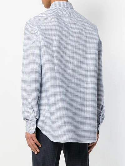 checked print shirt