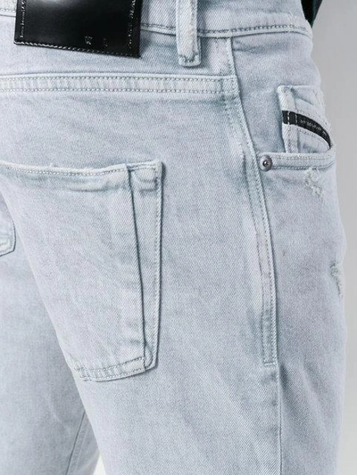slim fit faded jeans