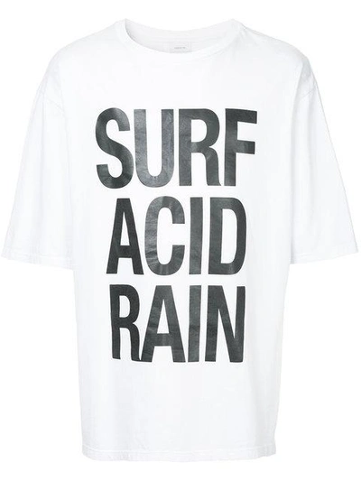 Shop Ex Infinitas Surf Acid Rain T-shirt In White