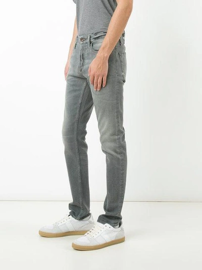 Shop Denham Straight-leg Jeans - Grey