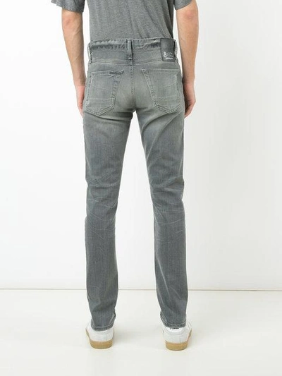 Shop Denham Straight-leg Jeans - Grey