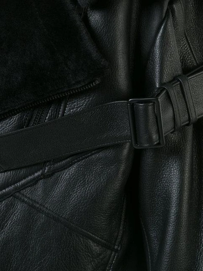 Shop Bmuette Bmuet(te) Fur Belt Jacket - Black