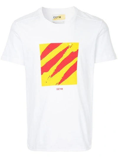 Shop Geym Graphic Print T-shirt In White