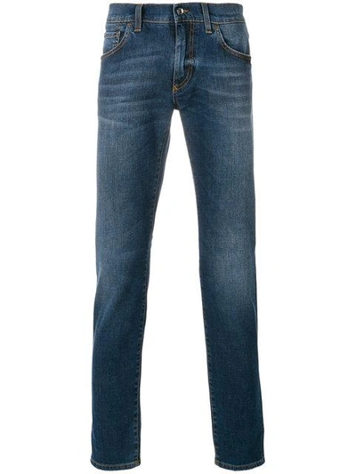 Shop Dolce & Gabbana Straight Leg Jeans - Blau In Blue