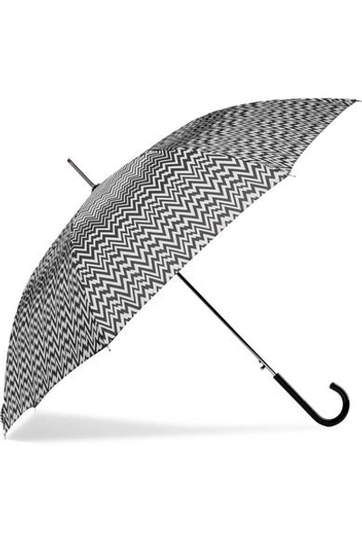 Shop Missoni Printed Shell Umbrella In Black