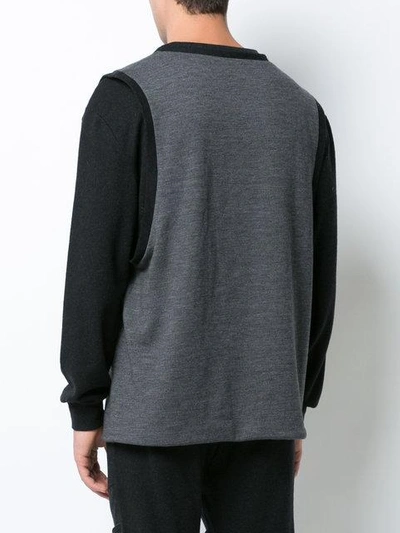 Shop Private Stock Double Layer Sweatshirt In Black