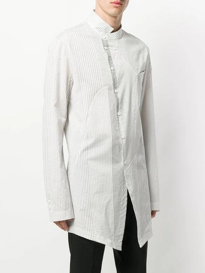 Lost & Found Asymmetric Button In White