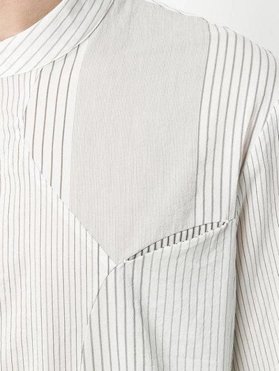Lost & Found Asymmetric Button In White