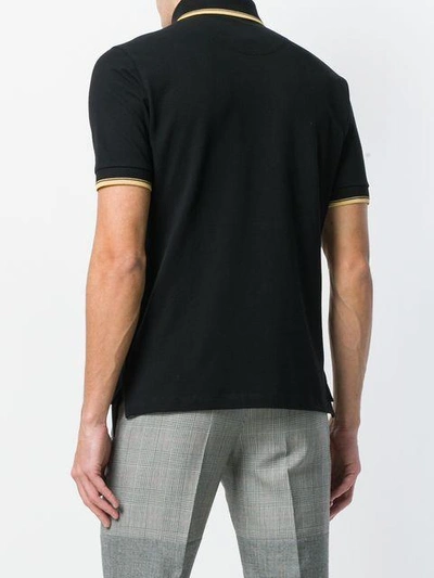 Shop Vivienne Westwood Embroidered Orb Polo Shirt - Black