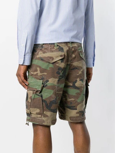 Shop Polo Ralph Lauren Camo Cargo Shorts In Brown