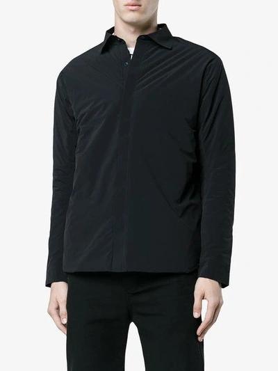 Shop Descente Perforated Insulation Shirt In Blue