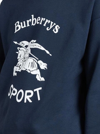 Shop Burberry Reissued Jersey Sweatshirt In Blue