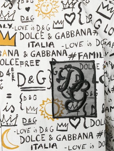 Shop Dolce & Gabbana Logo Print Shirt