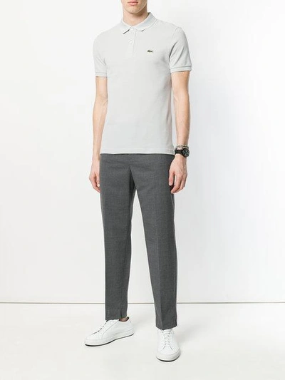 Shop Lacoste Classic Polo Shirt - Grey