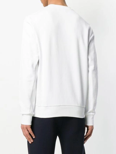 Shop Fay Crew Neck Sweatshirt - White