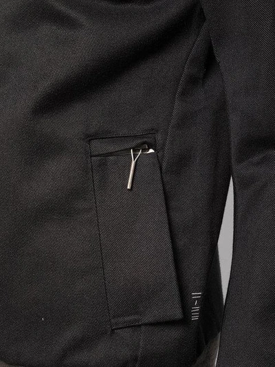 Shop Taichi Murakami Wide Hem Zipped Jacket In Black