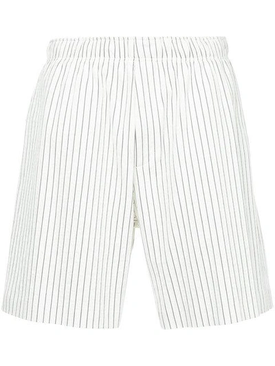Shop Roar Striped Shorts - White