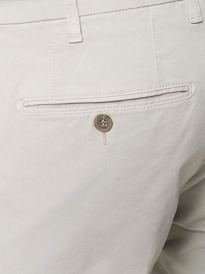 Shop Canali Classic Chinos In Grey