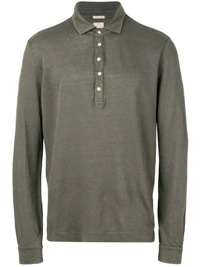 Shop Massimo Alba Long Sleeve Polo Shirt