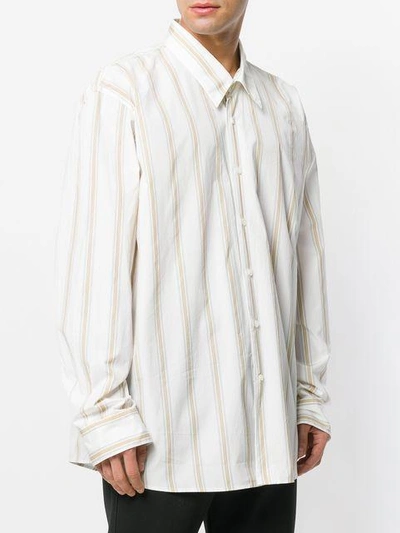 Shop Marni Striped Oversized Shirt