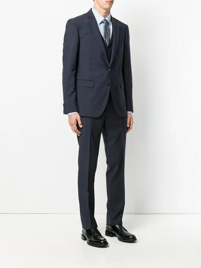 Shop Versace Slim-fit Suit - Blue