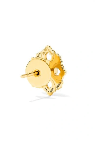 Shop Buccellati Opera 18-karat Yellow And White Gold Diamond Earrings