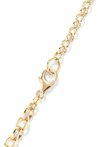 Shop Foundrae Karma, Strength And Dream 18-karat Gold Diamond Necklace