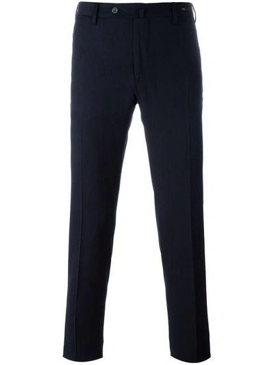 Shop Pt01 Skinny Fit Trousers In Blue