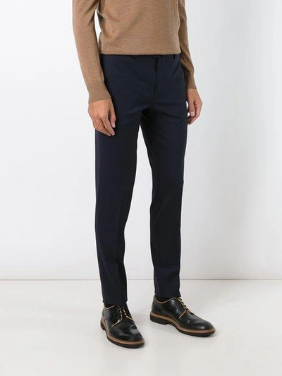 Shop Pt01 Skinny Fit Trousers In Blue