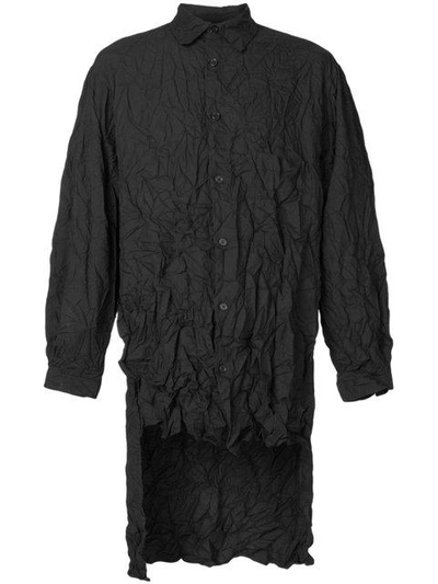 Shop Yohji Yamamoto Longline Shirt In Black