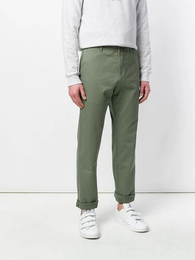 Shop A.p.c. Classic Chinos In Jaa Kaki