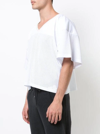 Shop Fear Of God Cropped Manuel T-shirt In White