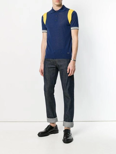 Shop Dsquared2 Knitted Polo Shirt
