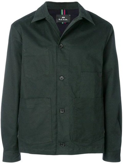 Shop Ps By Paul Smith Shirt-style Jacket - Green