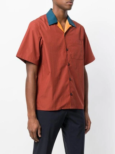Shop Prada Boxy Colour-block Shirt