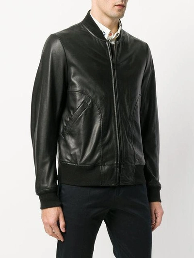 Shop Ps By Paul Smith Bomber Jacket - Black