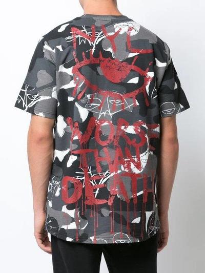 Haculla Eyez On Death T-shirt In Black